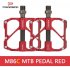 PROMEND Mtb Pedal Quick Release Road Bicycle Pedal Anti slip Ultralight Mountain Bike Pedals Carbon Fiber 3 Bearings Pedale Vtt PD M86 Mountain Style Silver