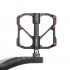 PROMEND Mtb Pedal Quick Release Road Bicycle Pedal Anti slip Ultralight Mountain Bike Pedals Carbon Fiber 3 Bearings Pedale Vtt PD M86 Mountain Style Silver