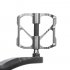 PROMEND Mtb Pedal Quick Release Road Bicycle Pedal Anti slip Ultralight Mountain Bike Pedals Carbon Fiber 3 Bearings Pedale Vtt PD M86 Mountain Style Silver