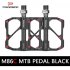 PROMEND Mtb Pedal Quick Release Road Bicycle Pedal Anti slip Ultralight Mountain Bike Pedals Carbon Fiber 3 Bearings Pedale Vtt PD M86 Mountain Style Silver