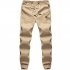 PS Men s Hemp Cotton Natural Eco Lounge Pants Elastic Drawstring Trousers Khaki 5X large