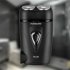 PS187 Portable Dual Blade Electric Shaver Rechargeable Beard Shaving Machine Trimmer For Men Floating Head  black AU plug