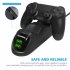 PS4 Game Controller Charger Train Head Design Dual Charging Dock Station for PS4 PS4 Slim PS4 Pro USB Charging Dock Stand  black
