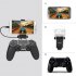 PS4 Slim Smart Handle Clip Cell Mobile Phone Clamp Holder with OTG Cable for  4 Controller Black