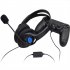 PS4 X ONE Phone Computer Game Headset Stereo Wired Super Bass Universal Headset Black and blue