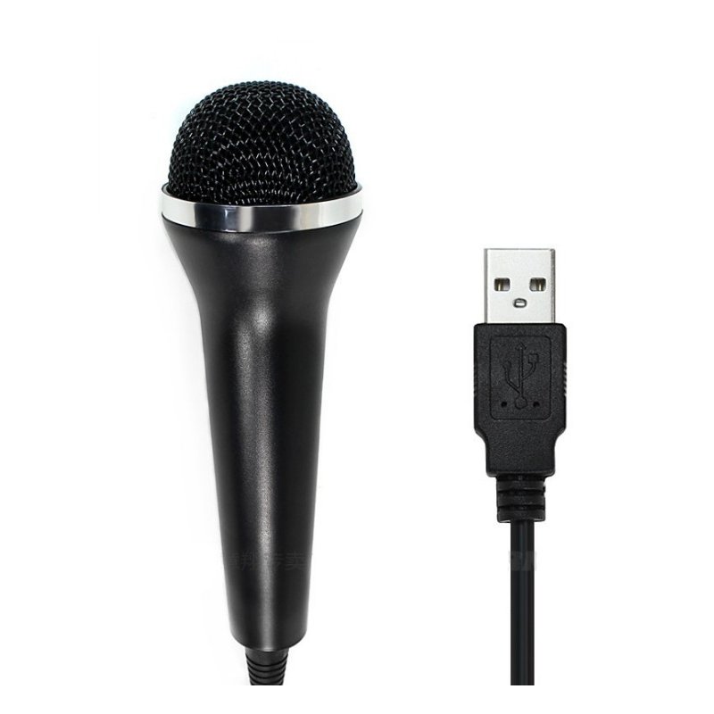 PS4PS3WII Wired Microphone with USB Port for PC/PS2 for XBOXONE/360 black