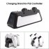 PS5 Dual USB Handle Fast 5V 720MAH Charging Dock Station Stand Charger for Play Station 5 PS5 Game Controller Joypad Joystick white