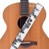 PT 304 Guitar Strap Printed Leather Head Strap for Guitar Electric Guitar and Bass Photo Color