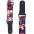 PT 305 Guitar Strap Printed Leather Head Strap for Guitar Electric Guitar and Bass Photo Color