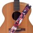 PT 305 Guitar Strap Printed Leather Head Strap for Guitar Electric Guitar and Bass Photo Color