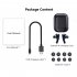 PT08 Wireless Earbuds Ultra Long Playtime Headphones Touch Control Lighting Ear Buds For Sports Working Running black
