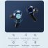 PT08 Wireless Earbuds Ultra Long Playtime Headphones Touch Control Lighting Ear Buds For Sports Working Running black