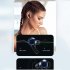 PT08 Wireless Earbuds Ultra Long Playtime Headphones Touch Control Lighting Ear Buds For Sports Working Running black