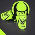 PU Leather Boxing Glove <span style='color:#F7840C'>Arc</span> Fist Target Punch Pad for MMA Boxer Muay Thai Training Fluorescent green