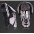 PU Leather Boxing Glove Arc Fist Target Punch Pad for MMA Boxer Muay Thai Training Silver