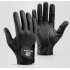 PU Leather Fishing Gloves Anti Slip Winter Gloves Outdoor Fishing Tackle Three Fingers Exposed Available blue M