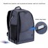 PULUZ Camera Backpack Waterproof Shockproof Camera Bag for DSLR SLR Cameras  Black gray