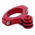 PULUZ O Shape Cycling Bike Mount Bicycle Clip Holder Action Camera Handlebar Mount Clamp for GoPro HERO5  4  3   3  2  1 red