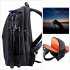 PULUZ Outdoor Portable Waterproof Scratch proof Dual Shoulder Backpack Camera Bag Digital DSLR Photo Video Bag  black