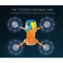 PVC Shell Decoration Sticker for DJI Mavic Mini Drone Body Arm and Controller Waterproof Anti Scratch Full Protective Film Shark blue
