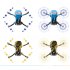 PVC Shell Decoration Sticker for DJI Mavic Mini Drone Body Arm and Controller Waterproof Anti Scratch Full Protective Film Shark blue