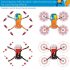 PVC Shell Decoration Sticker for DJI Mavic Mini Drone Body Arm and Controller Waterproof Anti Scratch Full Protective Film Shark blue