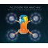 PVC Shell Decoration Sticker for DJI Mavic Mini Drone Body Arm and Controller Waterproof Anti Scratch Full Protective Film Shark blue
