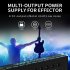 PW 1 Guitar Pedal Power Supply 8 Isolated DC Output For 9V 300mA 100mA Pedalboard With Short Circuit Overcurrent Protection black