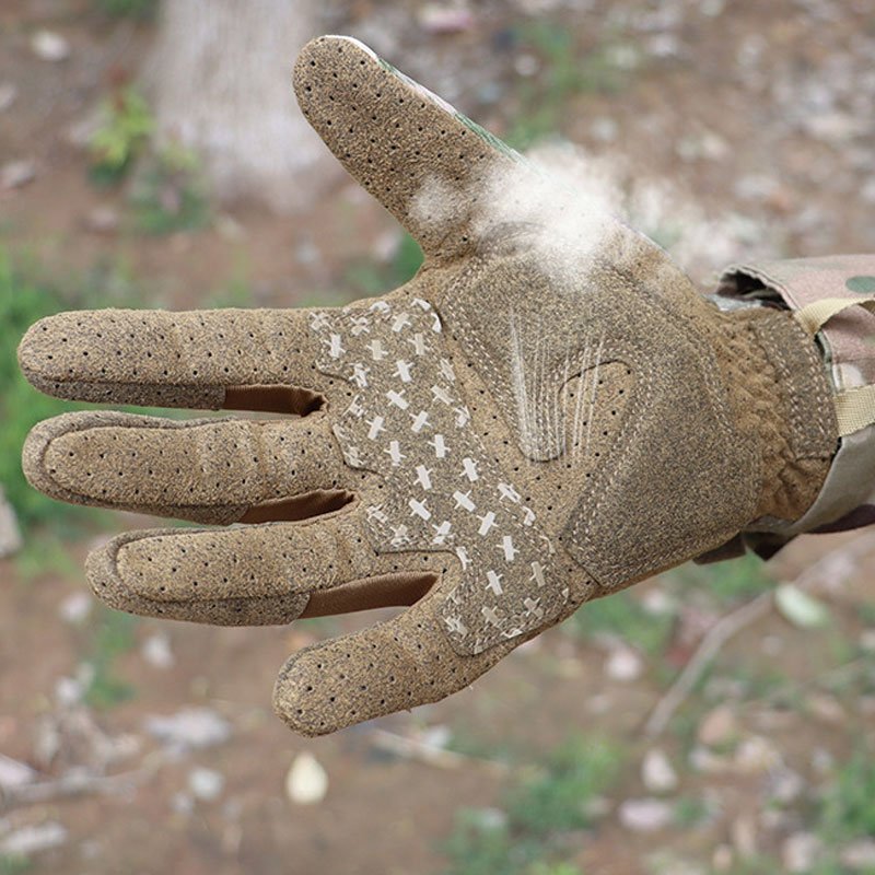 Multi-Purpose Work Gloves Flexible Grip Anti-slip Touchscreen Elastic Band Design Safety Gloves For Men Women Army Green S