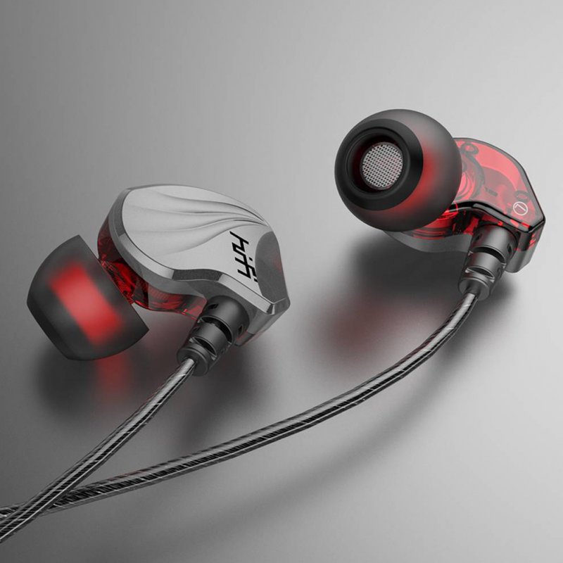 3.5mm Sports Earphones In-ear Wired Gaming Earbuds Stereo Music Headphone for Computer Phones Tablets Gun Color 