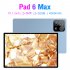 Pad6Max Tablet 10 1 Inch Tablets 2GB RAM 32GB ROM HD Touch Screen With 4000mAh Battery Dual Camera 2MP Front 5MP Rear Dual SIM WiFi Tablet Compatible For Androi