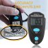 Painting Thickness Meter Digital Display Iron based Magnetic Galvanized Coating Film Thickness Gauge Black