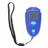 Painting Thickness Meter Digital Display Iron based Magnetic Galvanized Coating Film Thickness Gauge Black