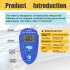 Painting Thickness Meter Digital Display Iron based Magnetic Galvanized Coating Film Thickness Gauge Black
