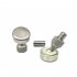 Paintless Car Dent Removal Tool Pulling Tabs Leveling Hammer Rotatable Head Dents Repair Titanium Alloy Puller Tabs For Hail Damage Body Maintenance silver
