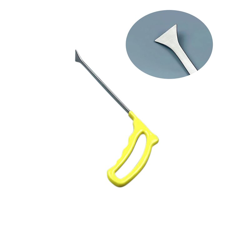 Paintless Dent Removal Tools Flat Shovel Stainless Steel Professional Auto Body Dent Repair Crow Bar Tool yellow 21cm