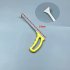Paintless Dent Removal Tools Flat Shovel Stainless Steel Professional Auto Body Dent Repair Crow Bar Tool yellow 51cm
