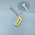 Paintless Dent Removal Tools Flat Shovel Stainless Steel Professional Auto Body Dent Repair Crow Bar Tool yellow 41cm