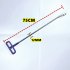 Paintless Dent Repair Tools Push Rod Puller Hail Dent Removal Rods Anti slip Handle Auto Body Dent Removal Tools blue silver