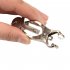 Pair Sliver Butterfly Nipple Clamp Breast Clip Pendant Stainless Steel Adjustable Butterfly Design Great Couple Flirting Foreplay SM Sex Tool Silver