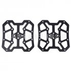 Pair of Aluminum Alloy MTB Mountain Bike Bicycle Pedal Platform Adapters for SPD for KEO Bicycle Parts Lightweight black One size