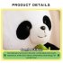 Panda Plush Doll Cute Panda With Bamboo Stuffed Animal Plush Toys For Boys Girls Birthday Gifts Collection 25cm