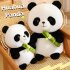 Panda Plush Doll Cute Panda With Bamboo Stuffed Animal Plush Toys For Boys Girls Birthday Gifts Collection 25cm