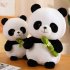 Panda Plush Doll Cute Panda With Bamboo Stuffed Animal Plush Toys For Boys Girls Birthday Gifts Collection 25cm