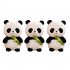 Panda Plush Doll Cute Panda With Bamboo Stuffed Animal Plush Toys For Boys Girls Birthday Gifts Collection 25cm