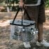 Panoramic Outdoor Storage Bag Camping Clothes Organizer Toys Sundries Snacks Tableware Transparent Foldable Bag Storage Box