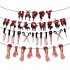 Paper  Banner Holiday Halloween Party Decoration Supplies Scene Props Accessories Knife