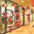 Parasailing Santa Claus Doll Hanging Pendant for Christmas Showcase Decoration 30cm