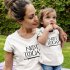 Parent Child Style Summer Short Sleeves Shirt NOT TODAY Letters Printing Mother Child Fashion T shirt