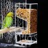 Parrot Bird Automatic Seed Feeder Tray Transparent Board Supplies Anti Splashing  Small